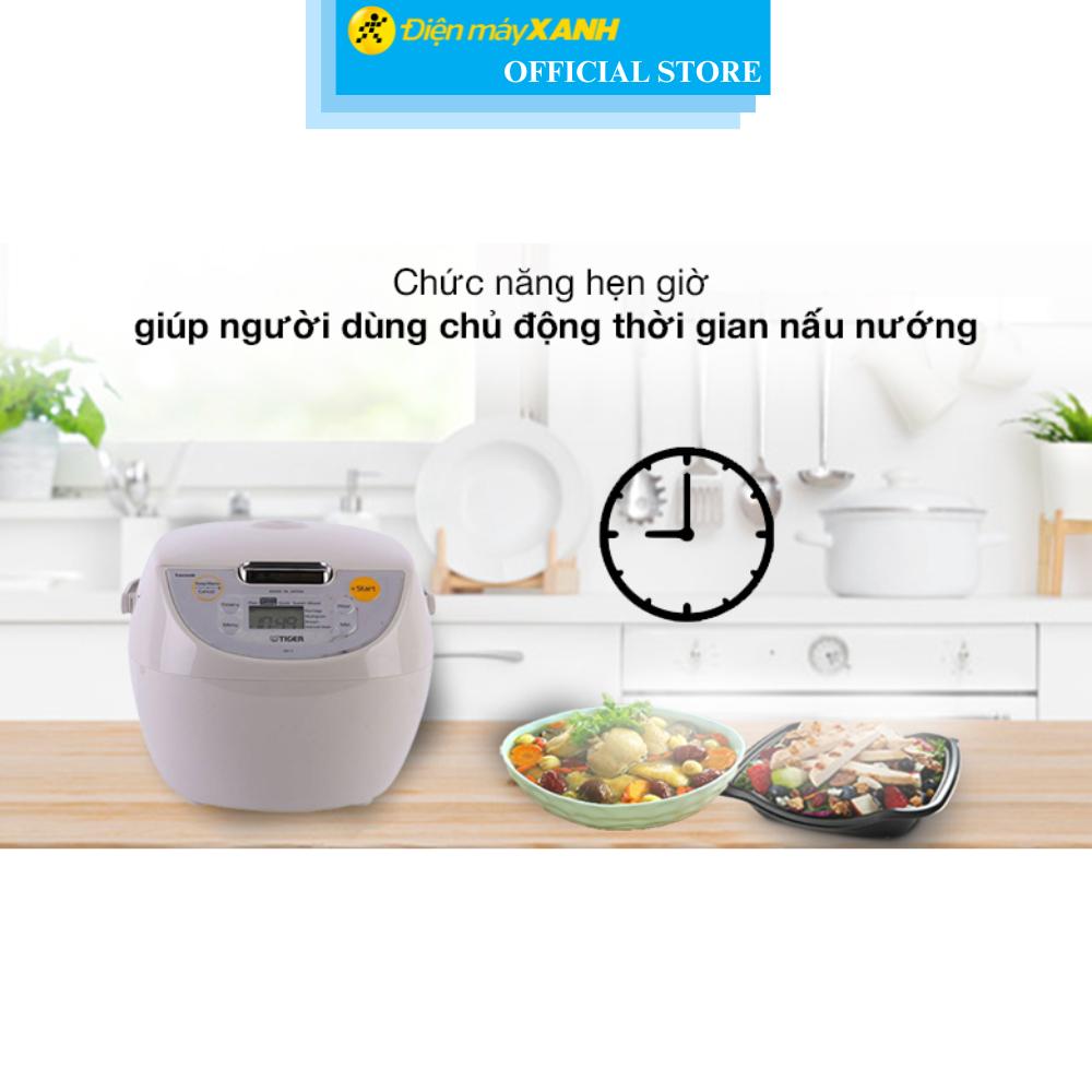 Nồi cơm điện tử Tiger 1.8 lít JBV-S18W - Hàng Chính Hãng