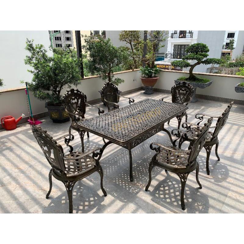 Bàn ghế sân vườn nhôm đúc cao cấp