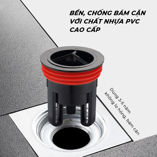 Nắp Cống Ngăn Mùi Chống Côn Trùng, Phù Hợp Với Nhà Tắm Thoát Nước Dễ Dàng Ngăn Nước Trào Ngược Chất Liệu PVC