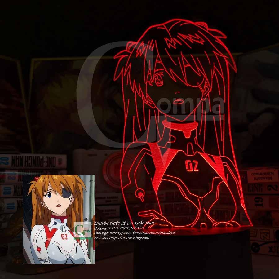 Đèn Ngủ Neon Genesis Evangelion Asuka Langley Sohryu Type 02 ANGE0102 16 MÀU TUỲ CHỈNH