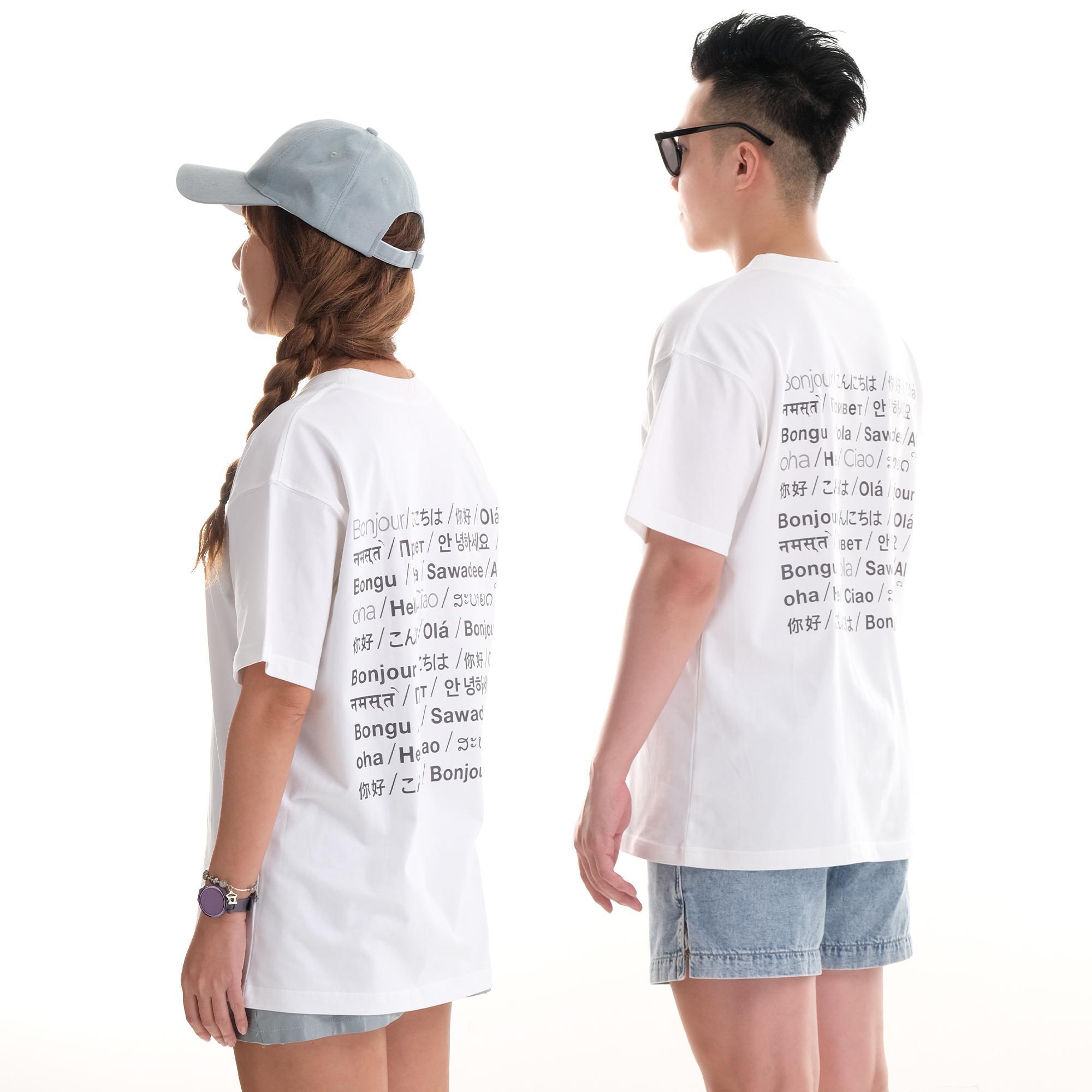 Áo Thun Oversize Nam Nữ Cặp Đôi Hello Local Brand Error Cotton Mỹ Tee Basic Màu Trắng Vải Trơn Không Xù Lông Thoải Mái