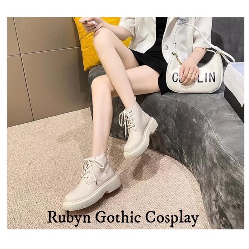 Giày Boots Màu xanh lá hot trend 2022 ( Trắng, Đen, Xanh Lá ) Size 35 - 40