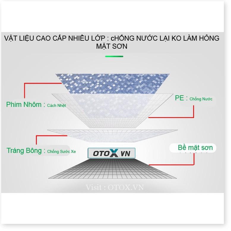 Bạt phủ xe ô tô Tráng Bạc loại tốt 3 lớp chống nóng, chống mưa, chống cháy Bảo Hành Uy Tín Lỗi 1 Đổi 1