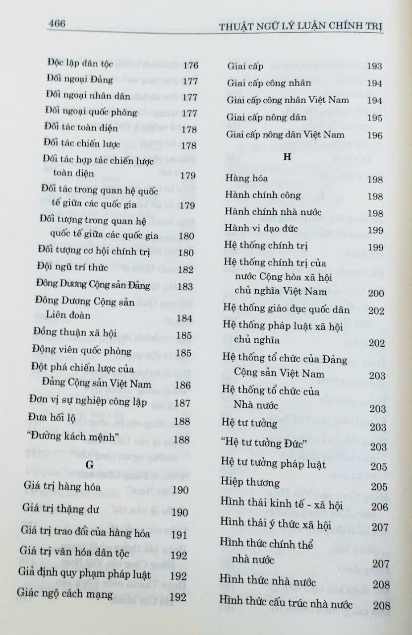 Thuật Ngữ Lý Luận Chính Trị