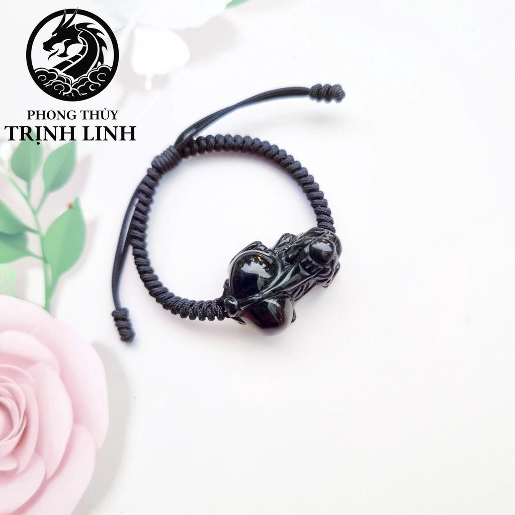 VÒNG TAY HỒ LY - TỲ HƯU MÀU ĐEN TẾT CHỈ