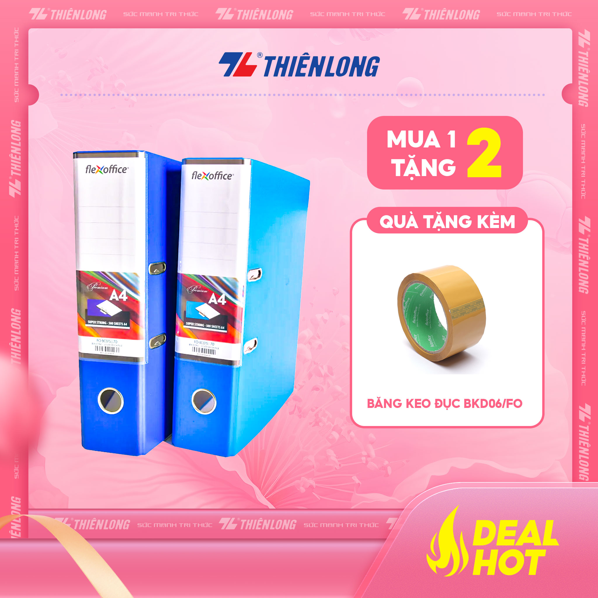 Bìa còng Thiên Long Flexoffice 70A4 FO-BC015