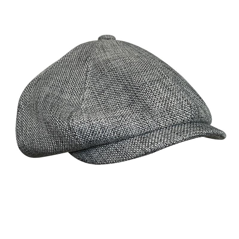 Bốn Mùa Nam Newsboy Nón Nữ Nam Vải Lanh Hình Bát Giác Nắp Retro Mũ Nồi Nước Anh Che Lớn Mũ Đội Đầu Người Lái Phẳng bộ Đội BLM20