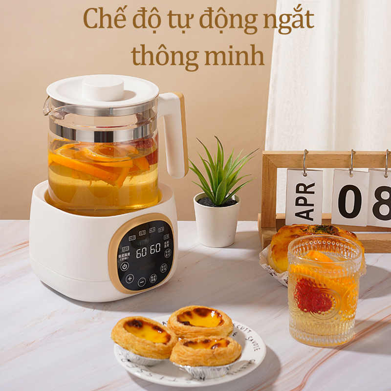 Máy Đun Nước Pha Sữa Giữ Nhiệt Khử Clo Siêu Tốc Có Hiển Thị Nhiệt Độ Máy Hâm Sữa Tiệt Trùng Bình Sữa Hâm Thức Ăn Rã Đông Ấm Đun Nước Pha Sữa Giữ Nhiệt Dễ Dàng Điều Chỉnh Nhiệt Độ Dung Tích 1.3L Có Chế Độ Hẹn Giờ Pha Sữa Tiện Lợi