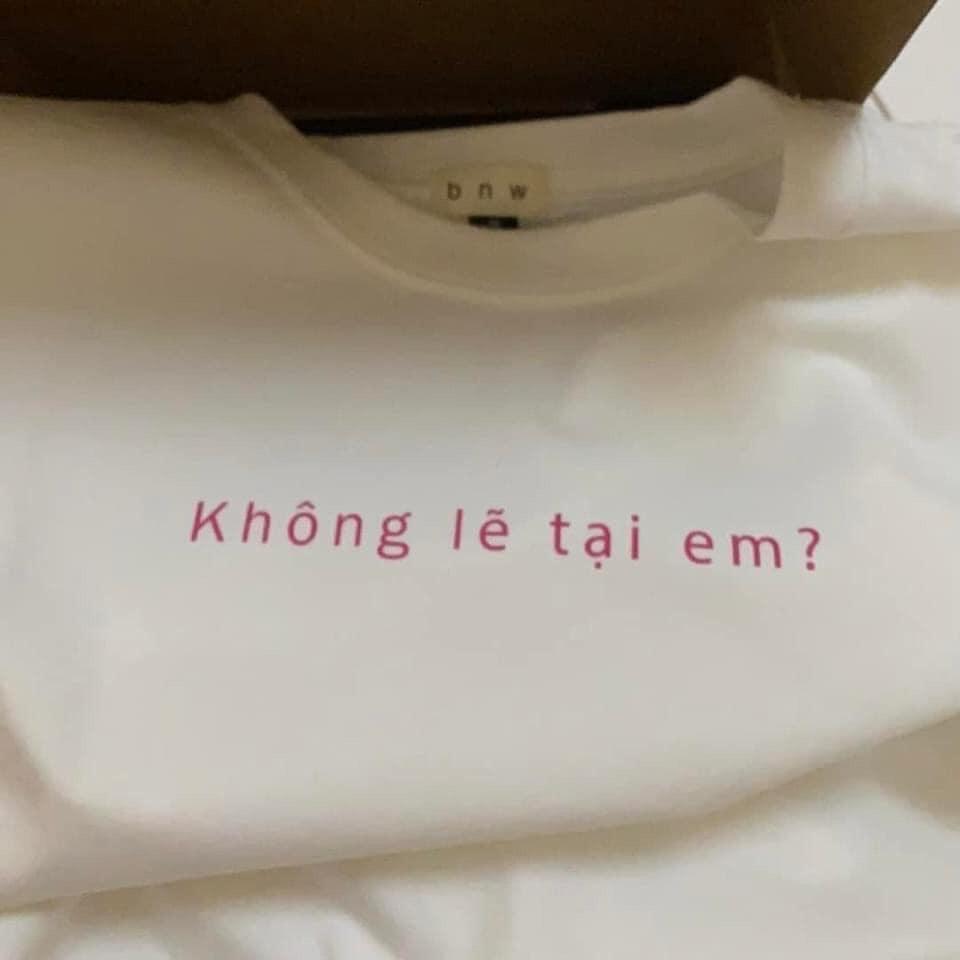Áo thun tay ngắn Be Yourself unisex size M L XL - ÁO ĐÔI NAM NỮ TẤT CẢ LÀ TẠI ANH KHÔNG LẼ TẠI EM