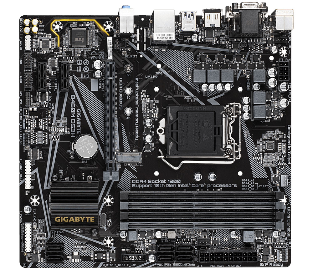 Bo mạch chủ mainboard Gigabyte B460M DS3H ALC1200 - Hàng Chính Hãng