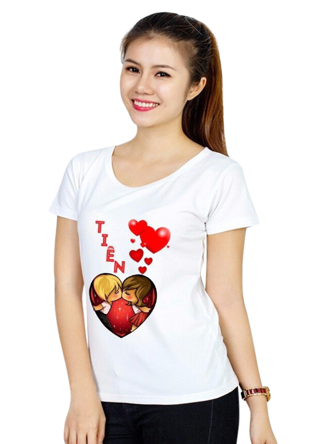 Áo Thun Nữ Hạnh Phúc Tiên - Trắng