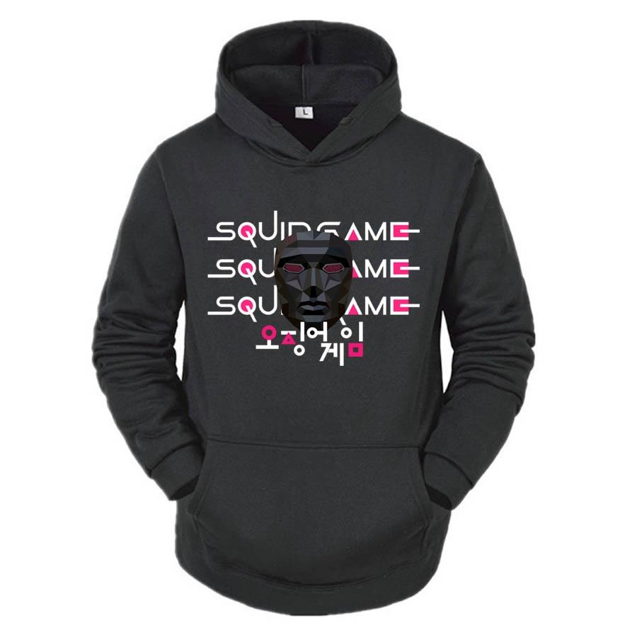 Áo hoodie Đen nam nữ Squid Game nhiều mẫu, Vải Nỉ Ngoại Dầy Dặn, Anam Store