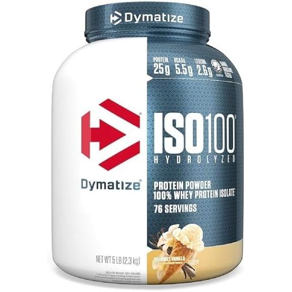 Dymatize ISO100 HYDROLYZED 5LBS (76 Lần Dùng) | Bổ Sung Whey Protein Isolate &amp; Hydrolyzed, Hỗ Trợ Phục Hồi, Xây Dựng Cơ