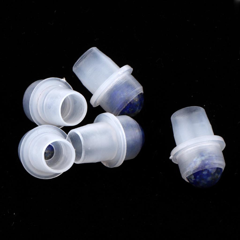 5Pcs Replacement Ball Roller Tops for Essential Oils Bottles Purple