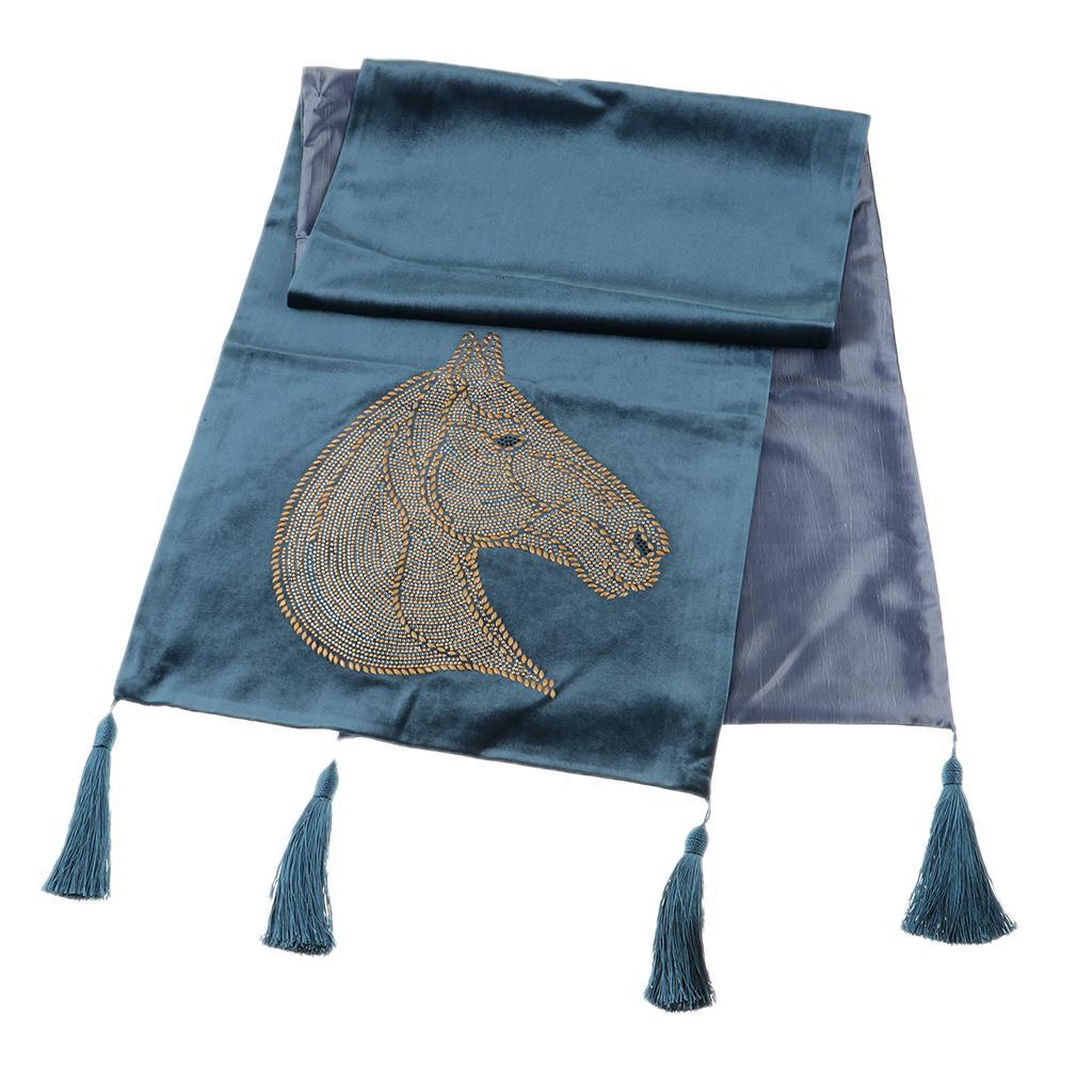 Bed Runner Decorative Bed Scarf Light Blue