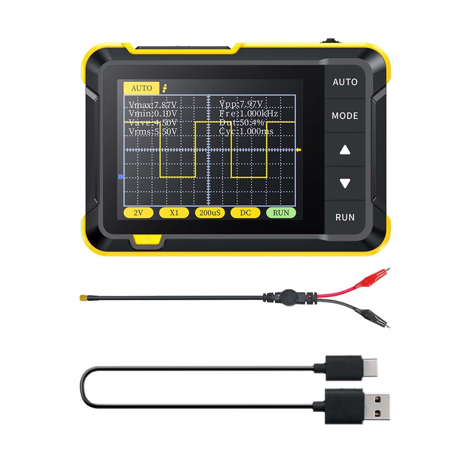 Handheld Digital Oscilloscope 200KHz 400V for Electronic Repair DIY Teaching