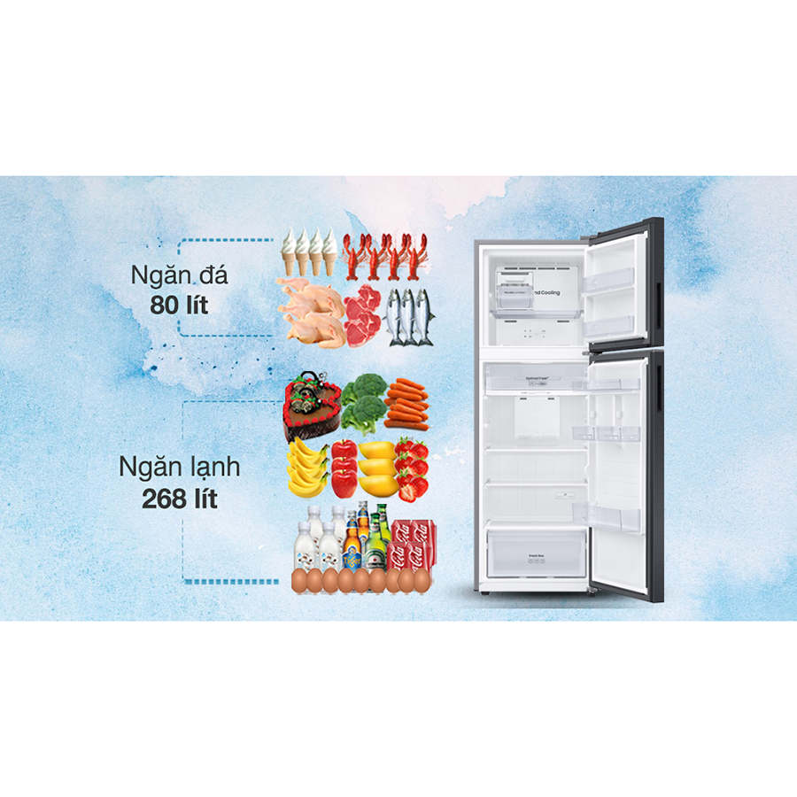Tủ lạnh Samsung Inverter 348 lít RT35CG5424B1SV chỉ giao HCM