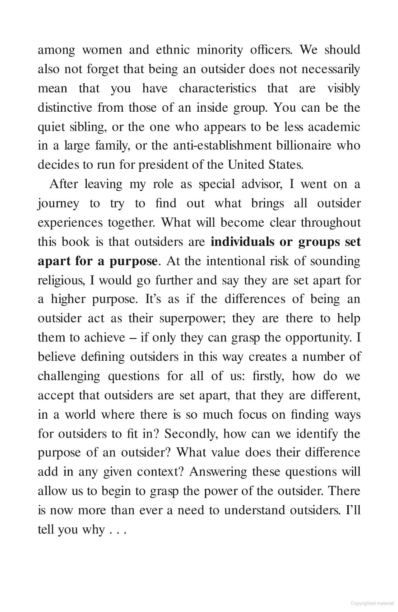 Sách ngoại văn: The Power Of The Outsider - A Journey Of Discovery
