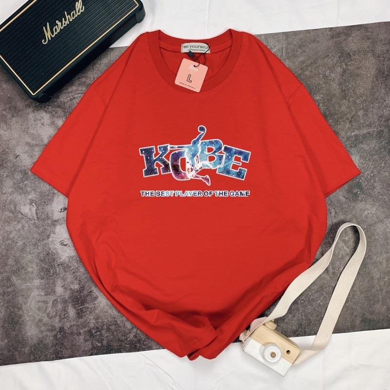 Áo Thun Tay Ngắn UNISEX in Decal Bóng Rổ KOBE - Hình chụp thật