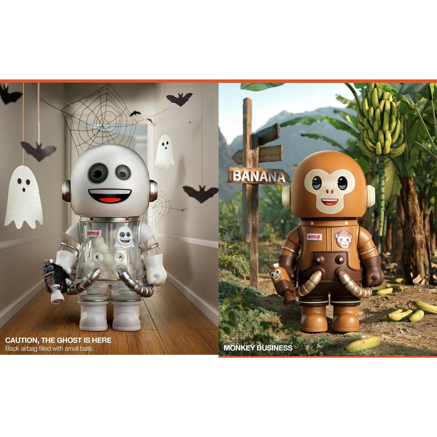 Đồ Chơi Mô Hình Pop Mart Mega Space Molly 100% x Emoji Series 4 (Mẫu Sản Phẩm Bên Trong Là Ngẫu Nhiên)