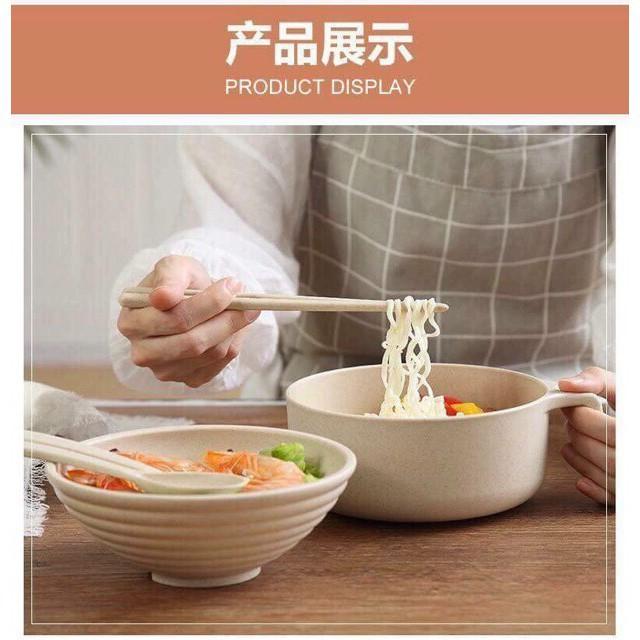 Bộ ca ly mì lúa mạch có nắp đậy