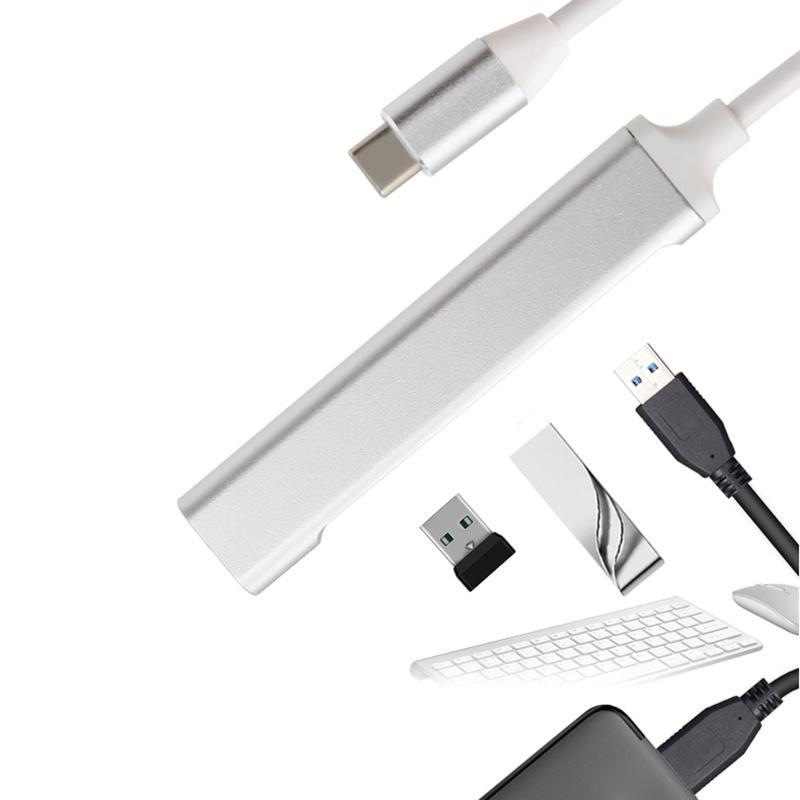 Đầu chuyển đổi đa năng USB C HUB Type C sang 3X USB 2.0 + USB 3.0 4 cho Laptop máy tính điện thoại