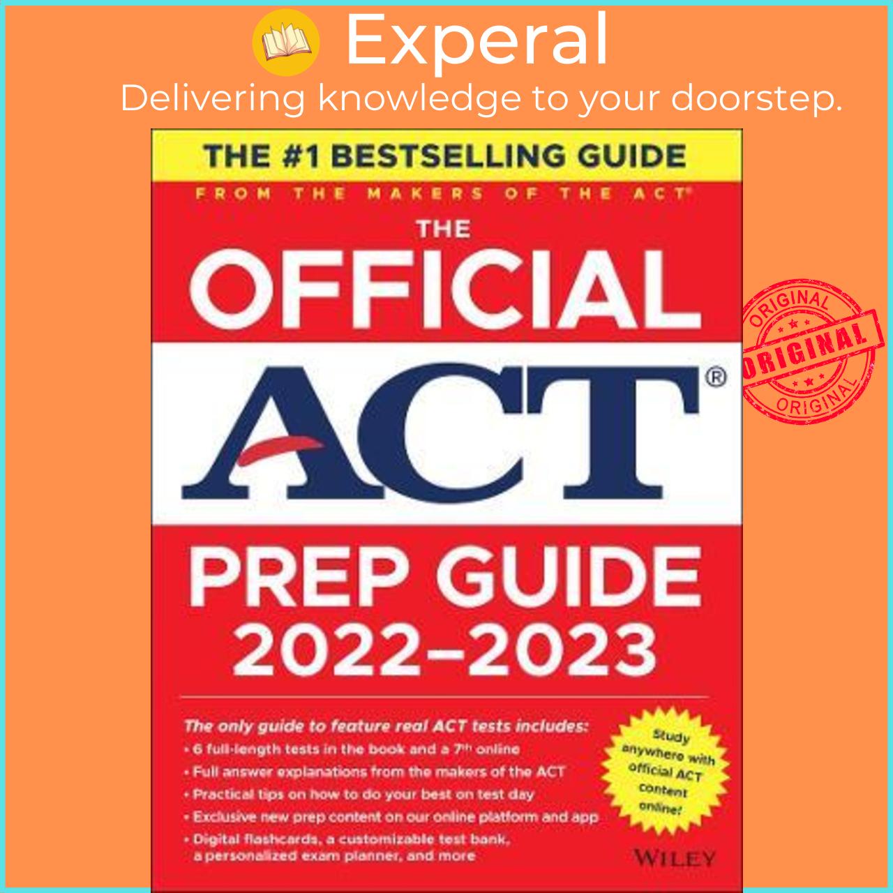 Sách - The Official Act Prep Guide 2022 - 2023, Book Onl Ine Course By Act Us Edition, Paperback
