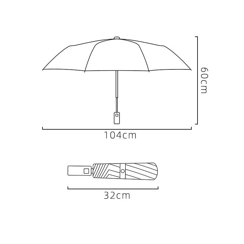 Ô Dù Mechanical 2 Chiều Thông Minh Raku Umbrella