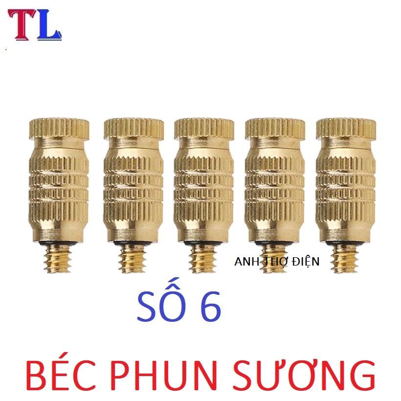 Béc phun sương số 1-2-3-4-5-6-8 tưới lan/rau/ hoa (đầu béc phun sương)