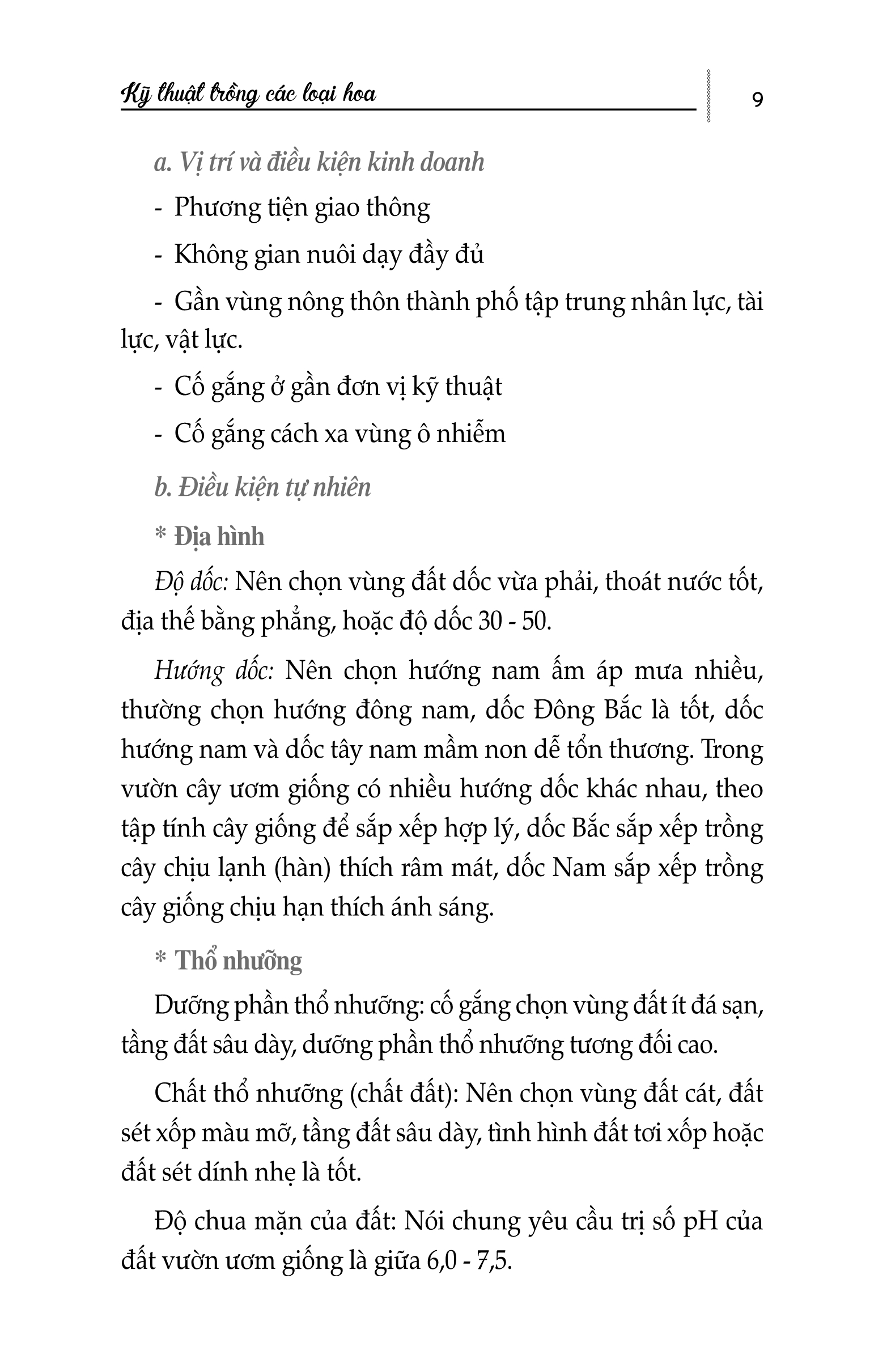 Nông Nghiệp Xanh, Sạch - Kỹ Thuật Trồng Các Loại Hoa