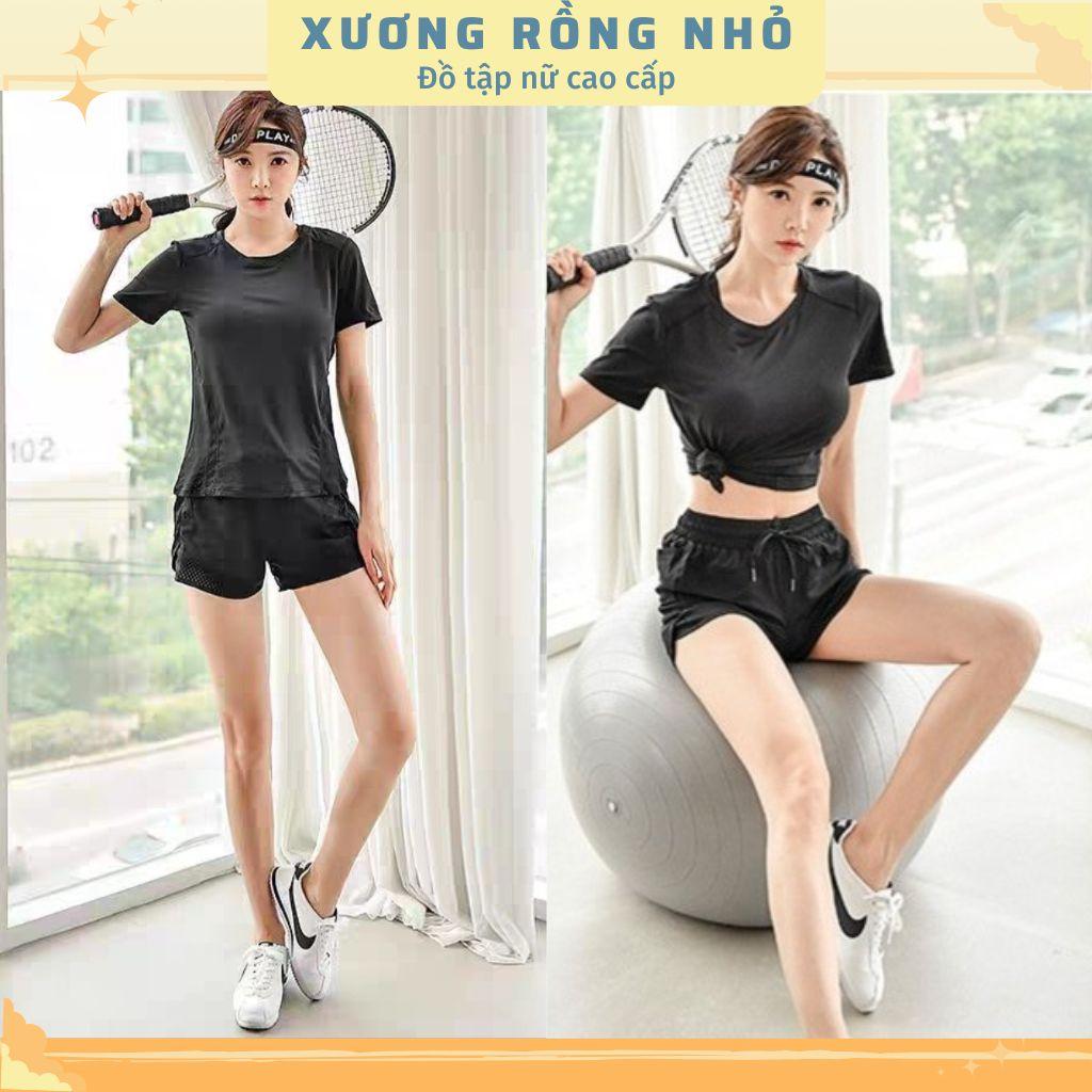 Đồ thể thao nữ, bộ đồ tập gym nữ chất thun lạnh phối lưới, tôn dáng - Quần áo tập gym nữ, chạy bộ, du lịch