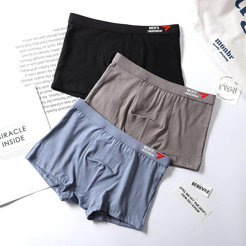 Hộp 4 quần lót nam boxer vải Cotton cao cấp Men's UnderWear