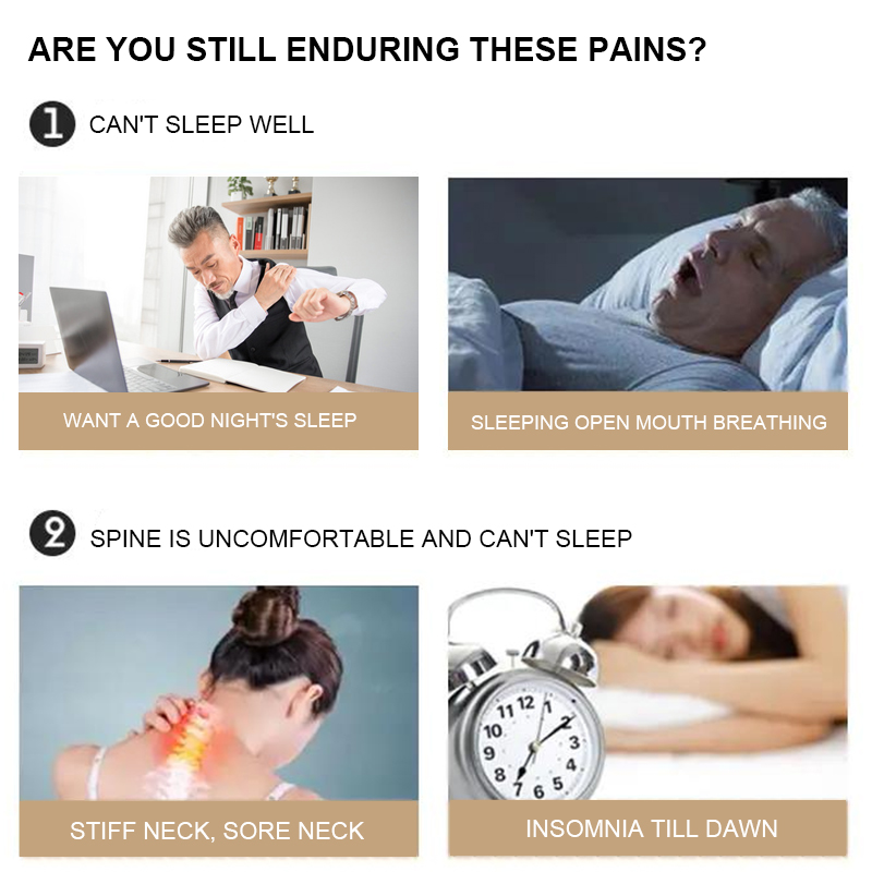 Gối ngủ hỗ trợ tư thế cổ, thiết kế kiểu cánh bướm Memory Foam Pillow Neck Support