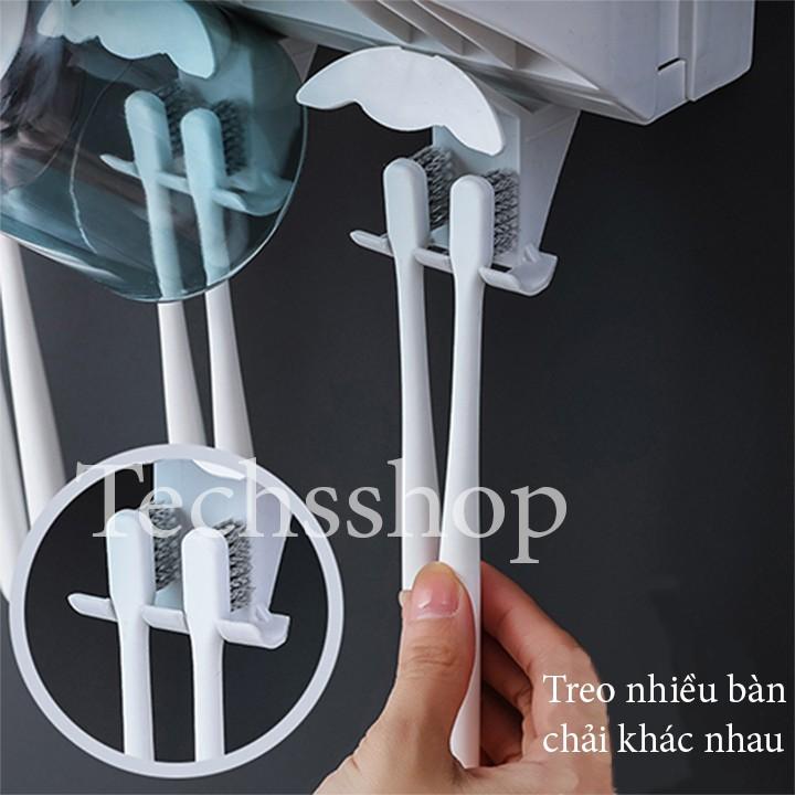 Kệ Để Bàn Chải Kem Đánh Răng Máy Xấy Tóc 5In1 Renai Ra-852B - Kệ Nhả Kem Nhà Tắm Loại 3 cốc, Loại 4 cốc