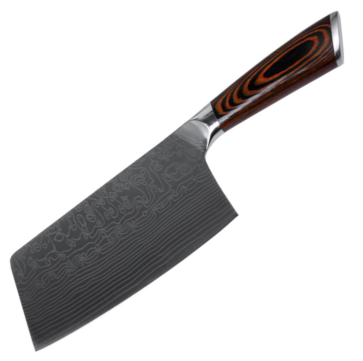 Bộ 3 Dao Nhà Bếp Nhật Khắc Vân Damascus Cao Cấp