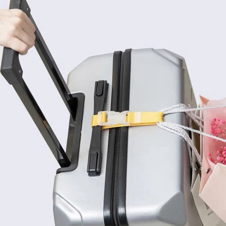 Dây Đai Buộc Khóa Hành Lý Vali Treo Balo Túi Xách Giỏ Cặp Đi Máy Bay Du Lịch Dã Ngoại Picnic Cắm Trại - Giao Màu Ngẫu Nhiên