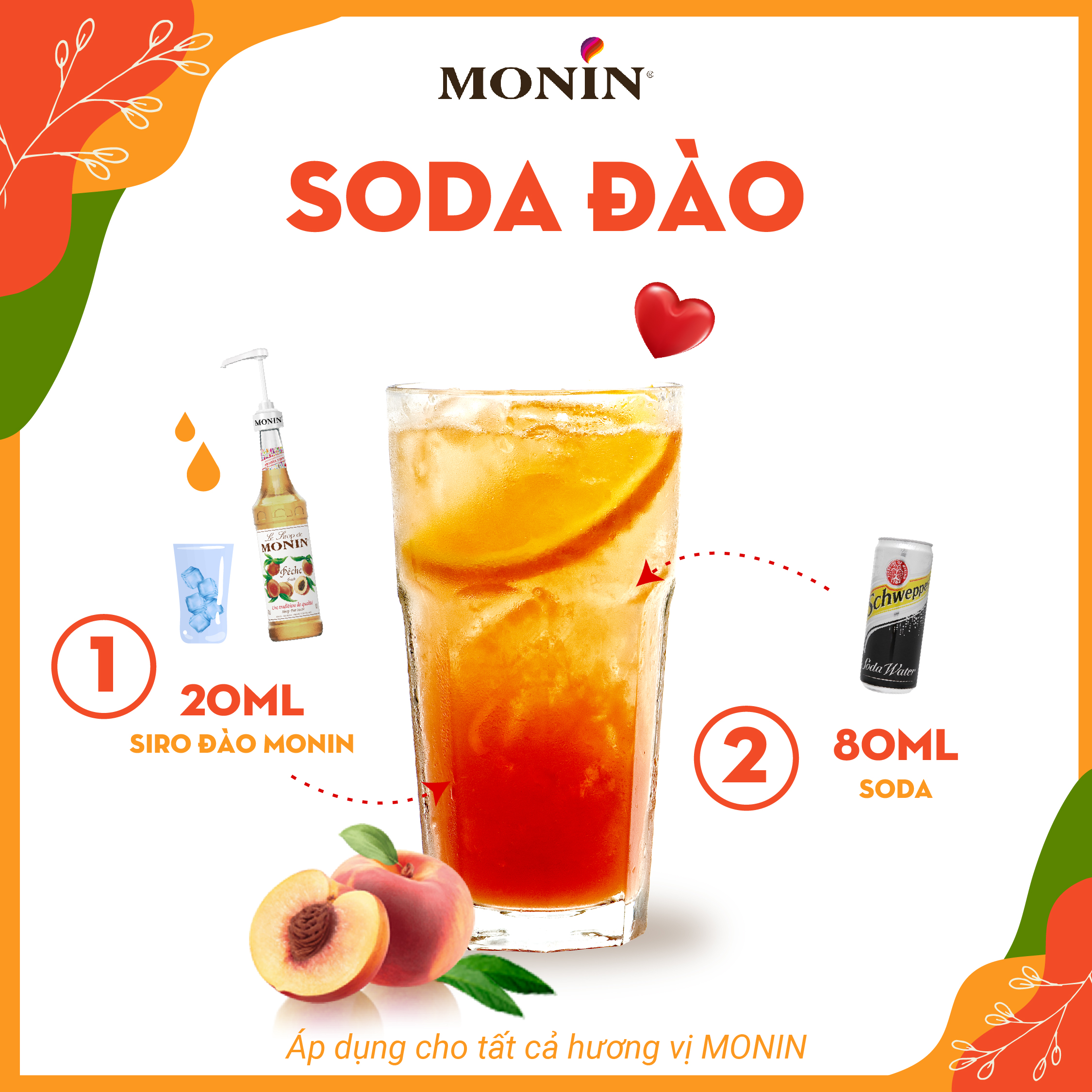 Siro Đào MONIN - 700ML