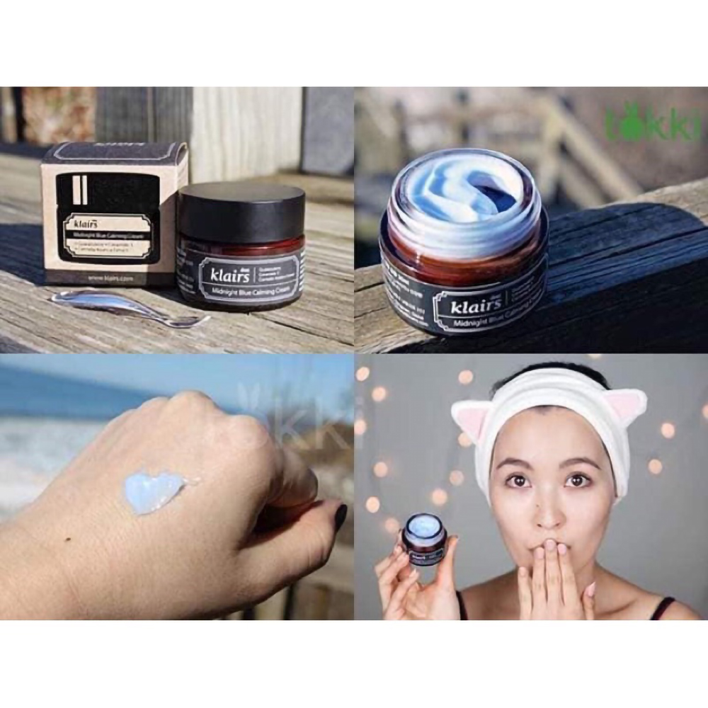 Kem Dưỡng Klairs Midnight Blue Calming Cream Ban Đêm Làm Dịu Da Và Phục Hồi Da