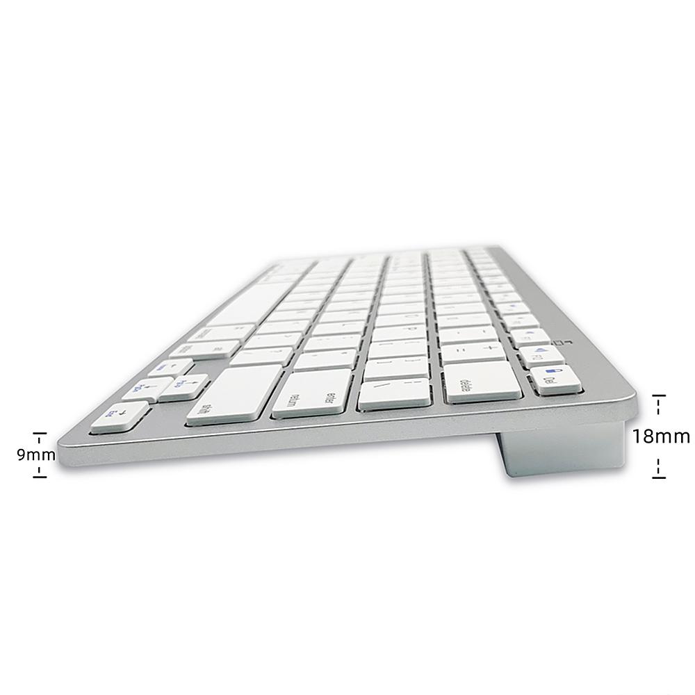 78 Phím Bàn phím BT không dây Tây Ban Nha BT 3.0 siêu mỏng Hỗ trợ Windows / iOS / Android cho Máy tính bảng