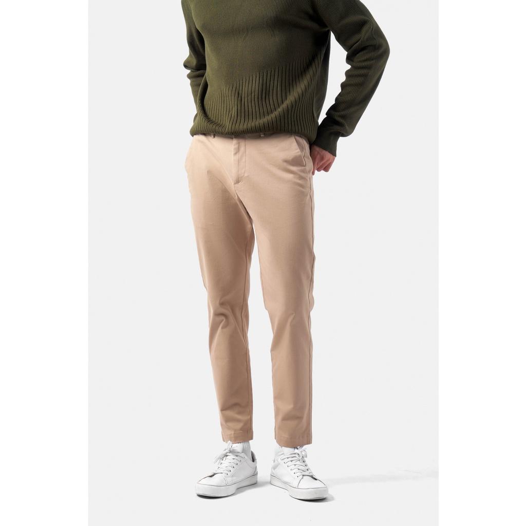 QUẦN KAKI NAM TWILL TRƠN FORM SLIM CROP - 10F22PCA023 | LASTORE MENSWEAR