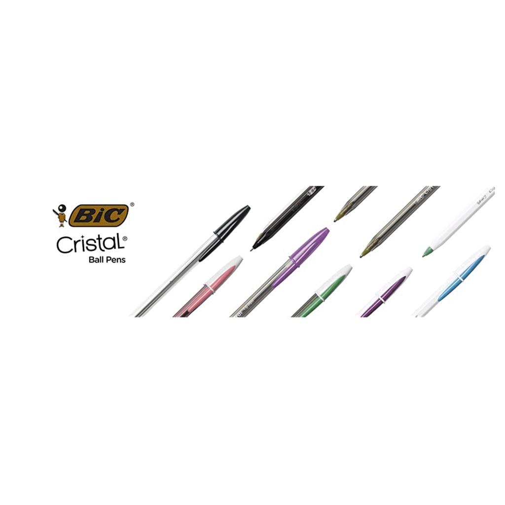 Bút bi BIC Cristal Xtra Bold Fashion Ballpoint Pen, Bold Point (1.6mm) (hộp 24 cây)