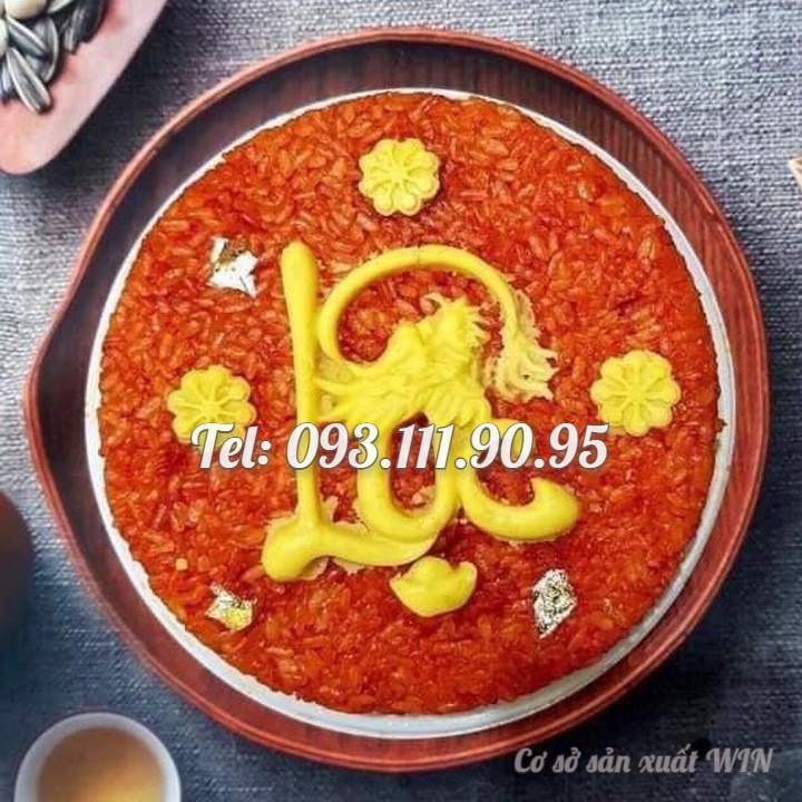 Bộ 3 khuôn silicon ép xôi, làm rau câu, socola, làm bánh Phúc Lộc Thọ loại 13 cm - Mã số 1233