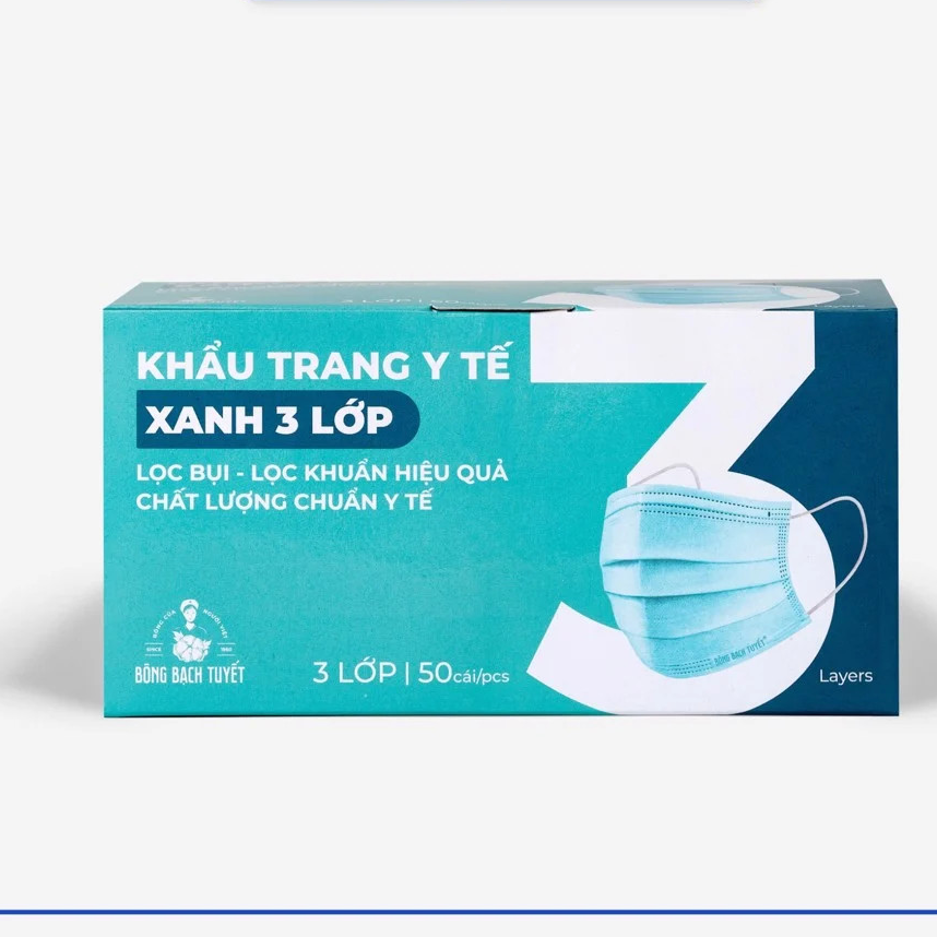 Khẩu Trang Y Tế Meriday Bông Bạch Tuyết TP-KT21 (50 Cái)