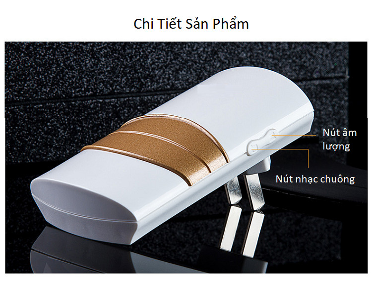Chuông cửa đôi không dây chống nước K06-2 - Tặng kèm 01 quạt mini cắm cổng USB vỏ thép
