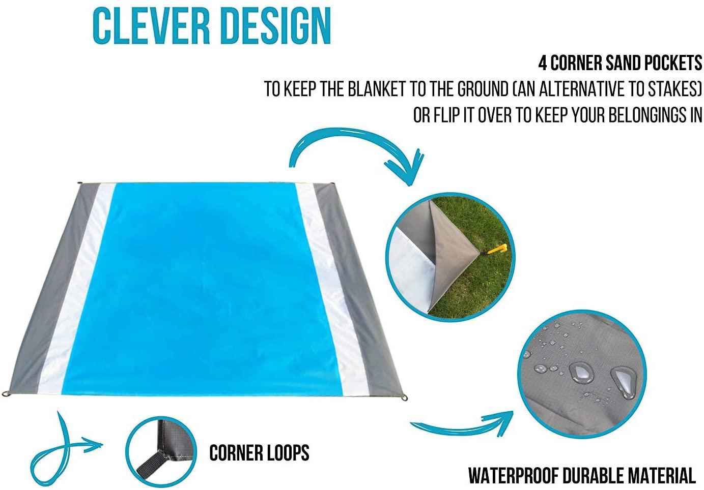 Thảm Cắm Trại Túi Chống Nước Đi Biển Chăn Ngoài Lều Di Động Nệm Dã Ngoại Thảm Gấp Gọn Ngủ Miếng Lót Cát Giá Rẻ Chăn