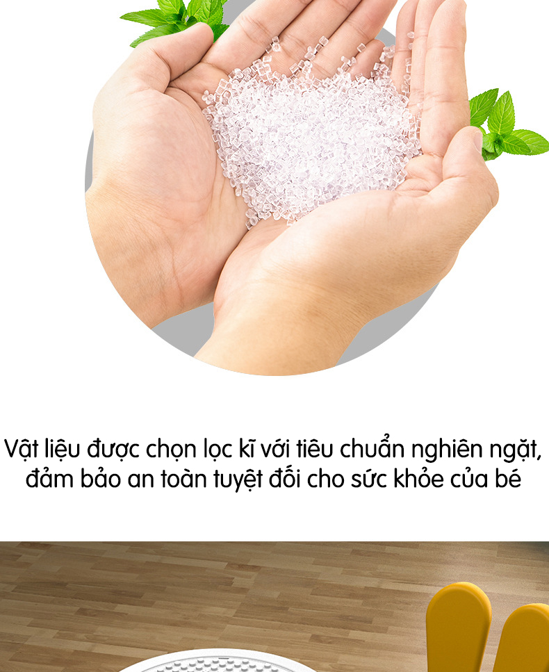 Bộ bàn ghế hình xếp hình hoa anh đào kèm sẵn 85 miếng ghép sáng tạo cho các bé từ 3-10 tuổi, lý tưởng làm bàn học, bàn vẽ.