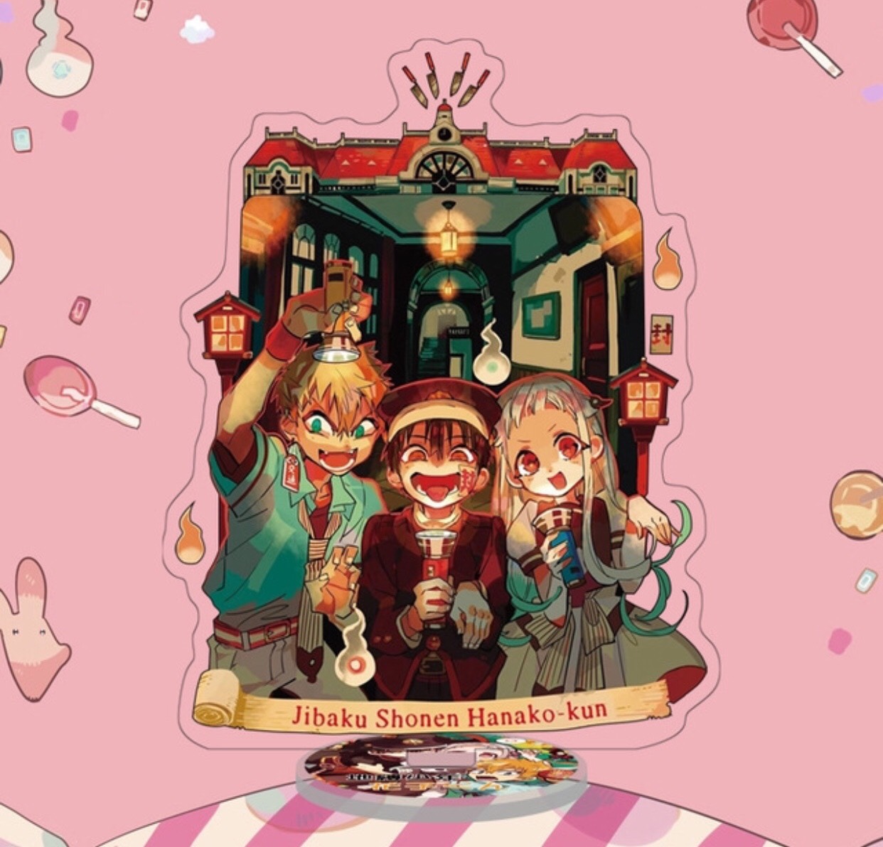 Standee tượng mica trong Jibaku Shounen Hanako-kun