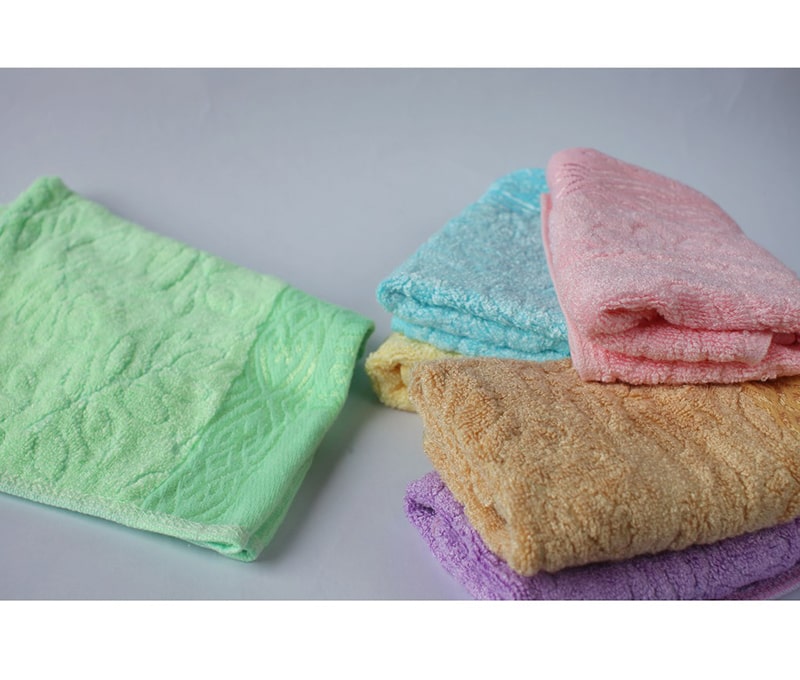 Combo 5 Khăn Mặt Sợi Tre Cao Cấp 30x50 cm - 70Gr