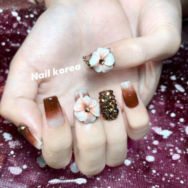 Khay đá chân lưới màu trà mix size 1440 viên Thiên Di Nail