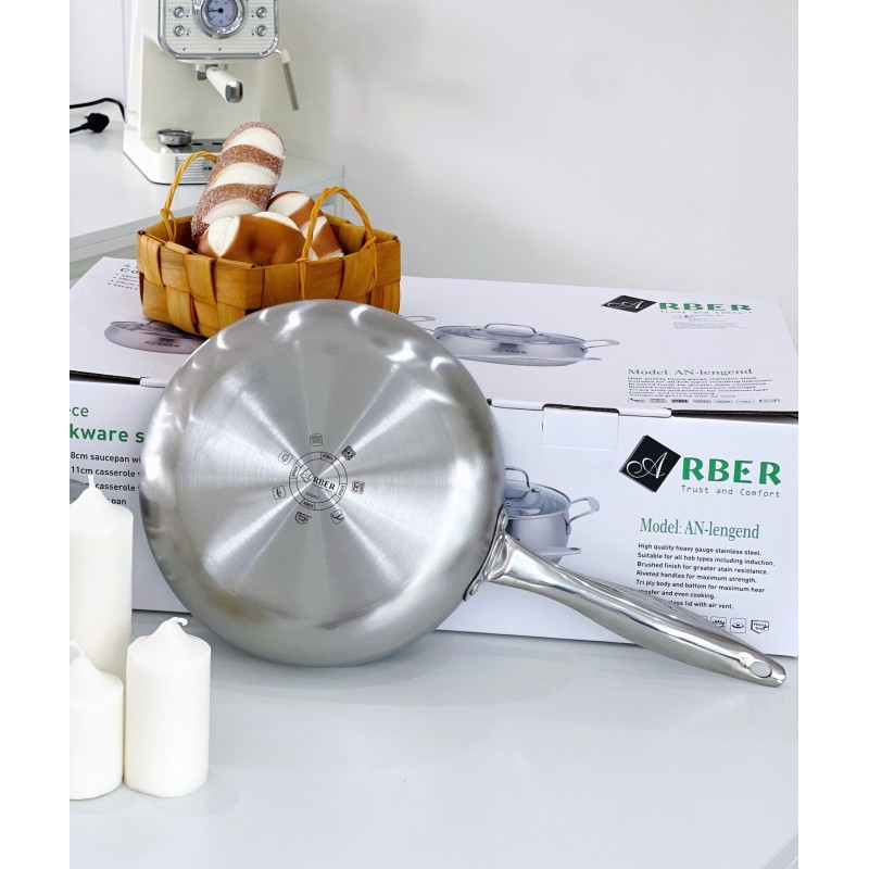 Bộ nồi inox đáy liền Arber AN-lengend hàng chính hãng